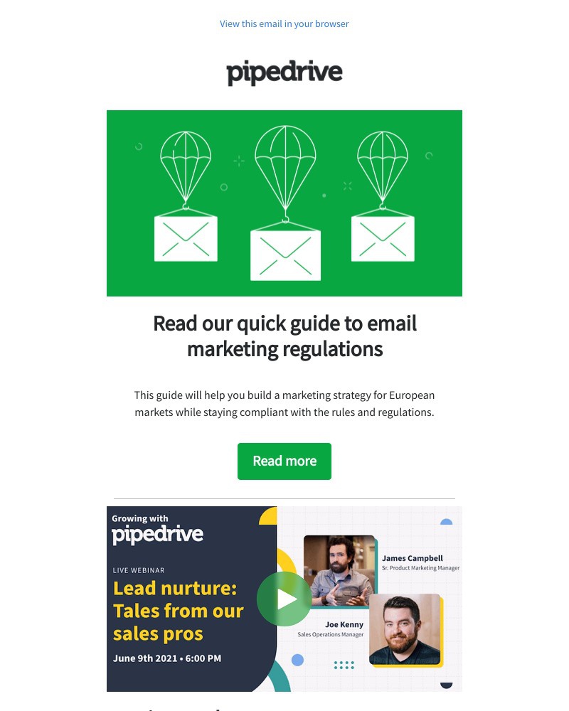 Pipedrive - Read our quick guide to email marketing regulations