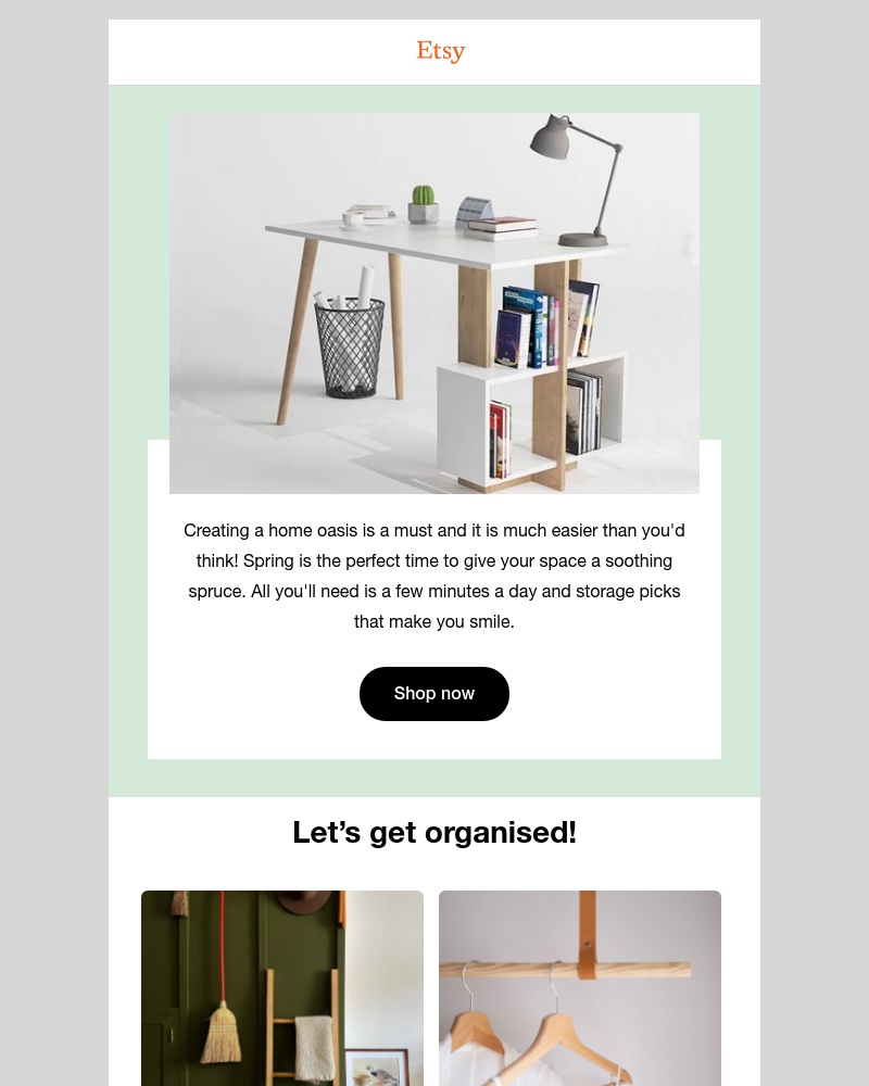 Etsy - Ready for a spring refresh?