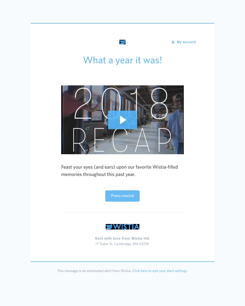 Onboarding on Wistia video screenshot