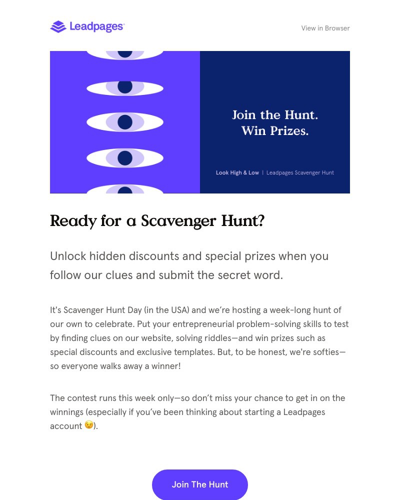 Leadpages - Ready for the hunt?