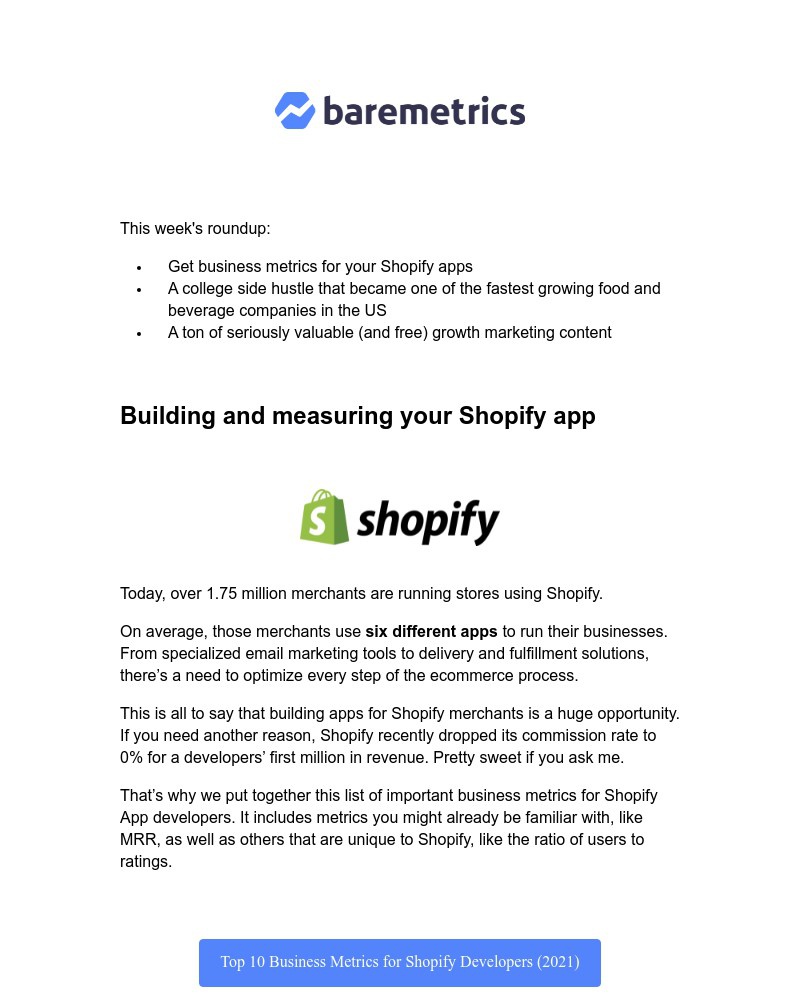 Onboarding on Baremetrics video screenshot