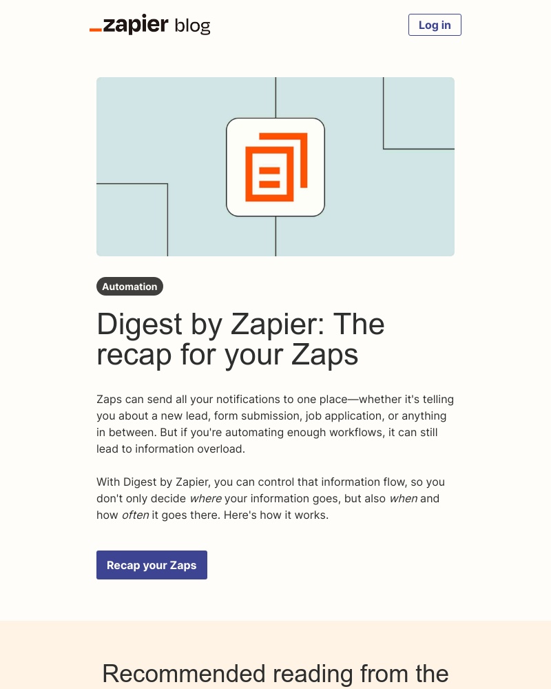Zapier - Recap your Zaps