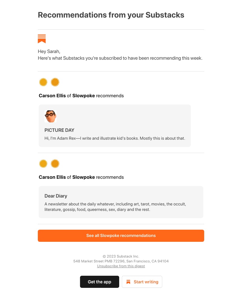 Substack - Recommendations from your Substacks