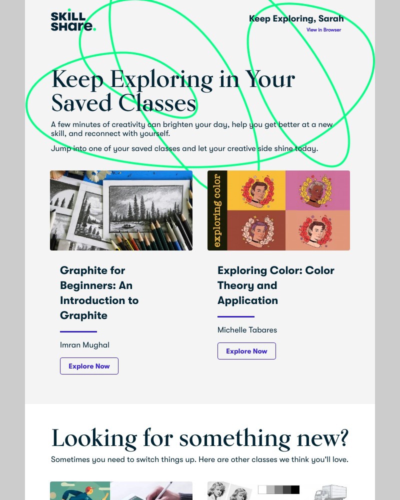 Skillshare - Recommended Classes to Spark Your Creativity