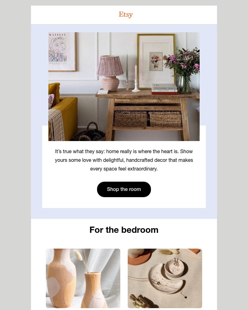 Etsy - Refresh your rooms