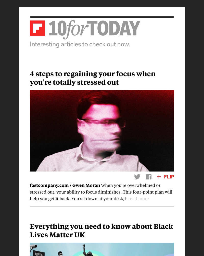 Flipboard - Regaining your focus when you’re totally stressed out