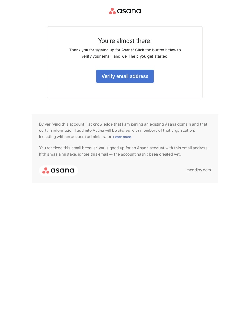  - Reminder: Reserve your Asana account