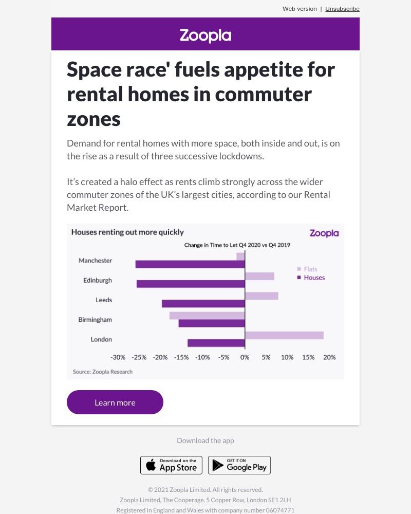 Zoopla - Renting? We reveal the areas that are growing in popularity