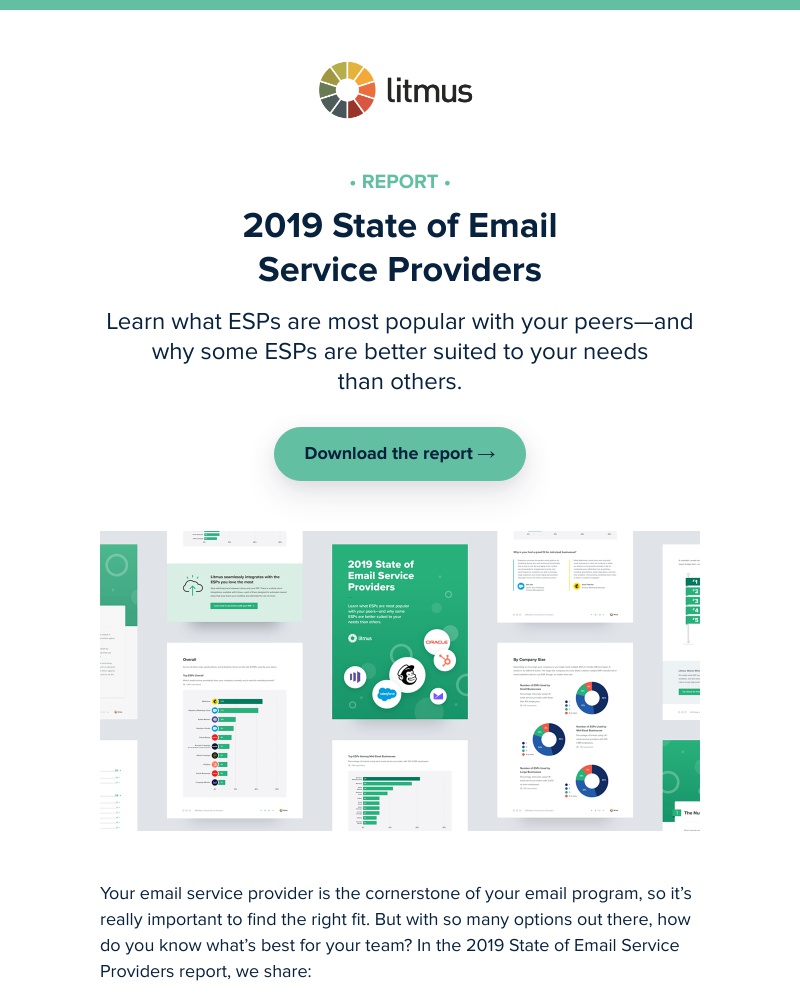 Litmus - Report: 2019 State of Email Service Providers