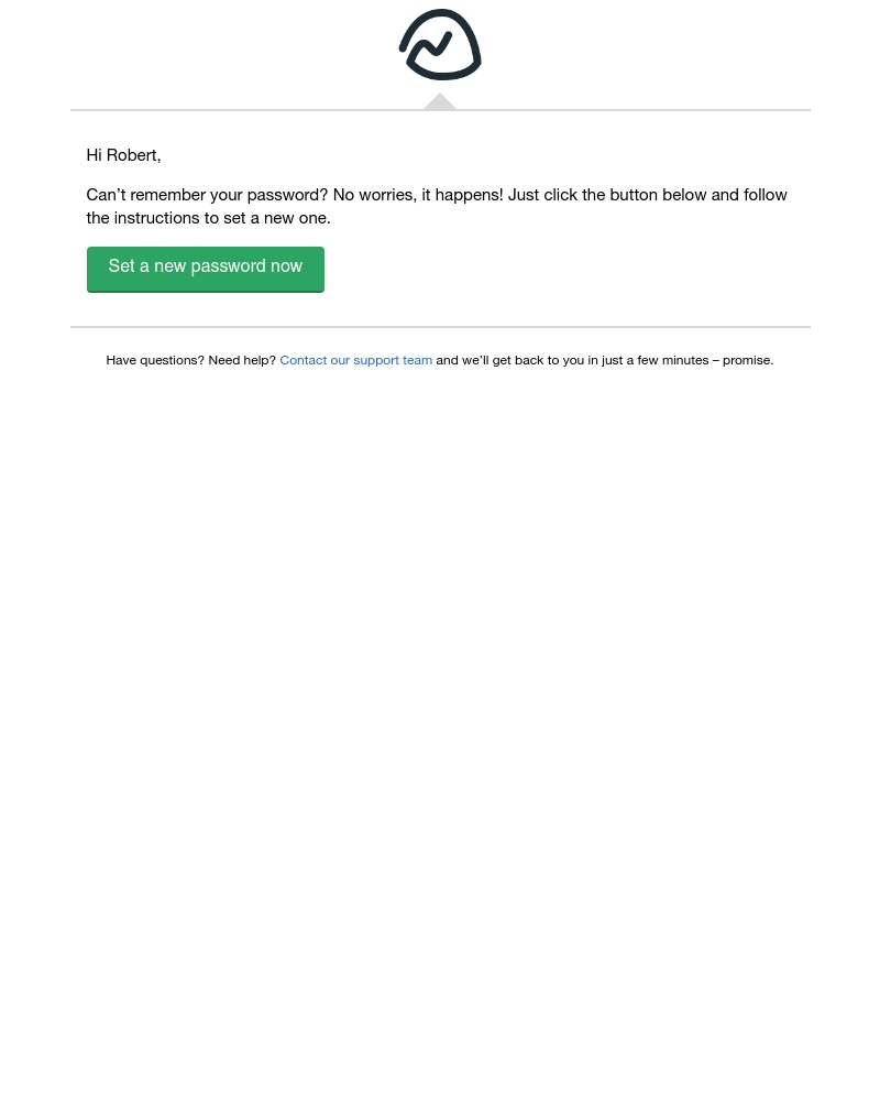 Basecamp - Reset your password