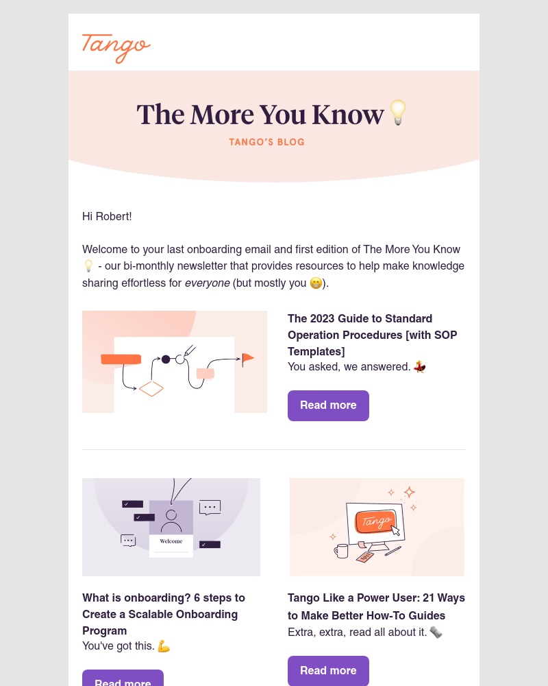 Tango - Resources to help you thrive 📖 [3 of 3]