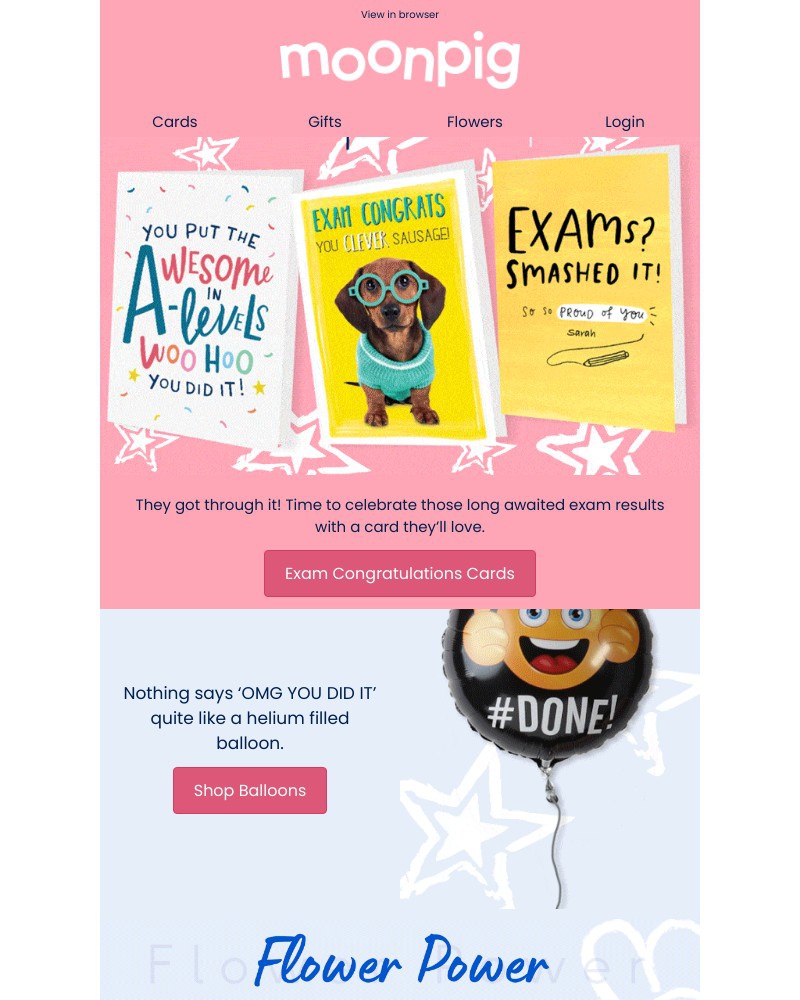 Moonpig - RESULTS ARE IN 🎓🎉