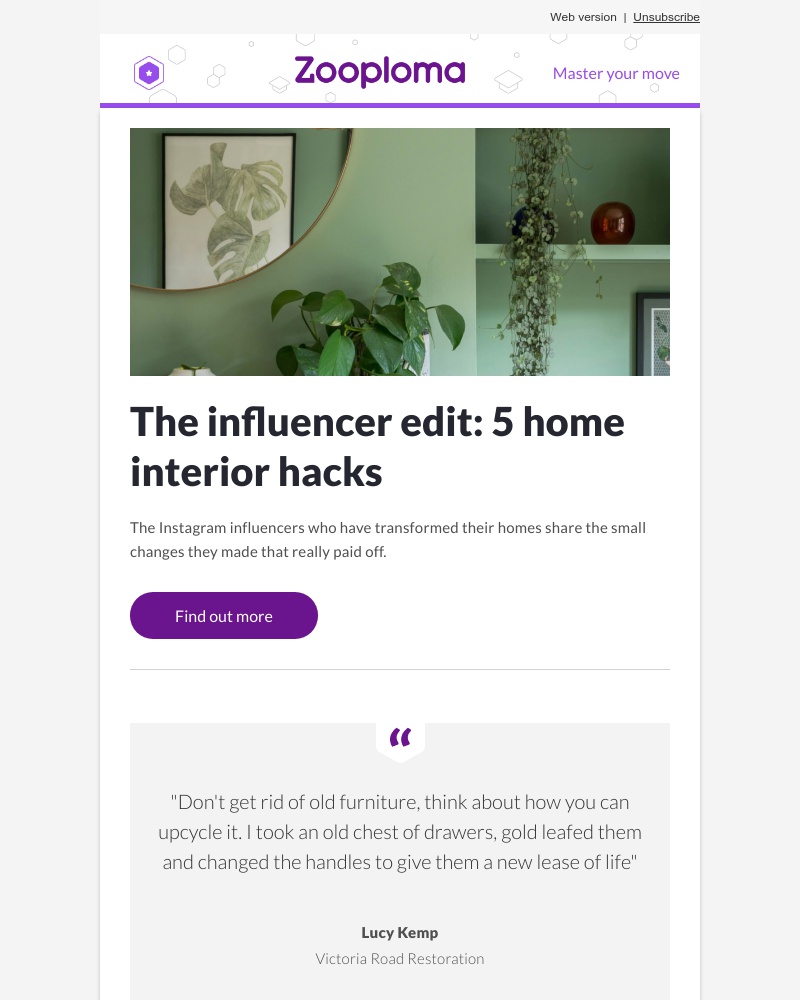 Zoopla - Revealed: 5 small but impactful home hacks