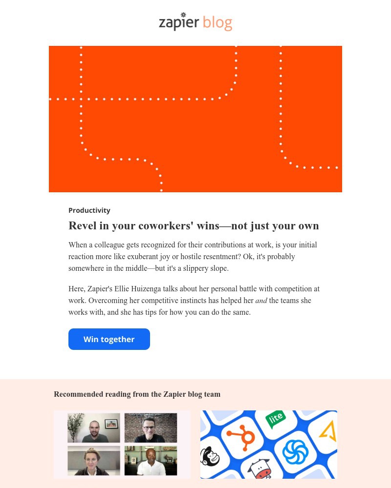 Accepting an invite on Zapier video screenshot