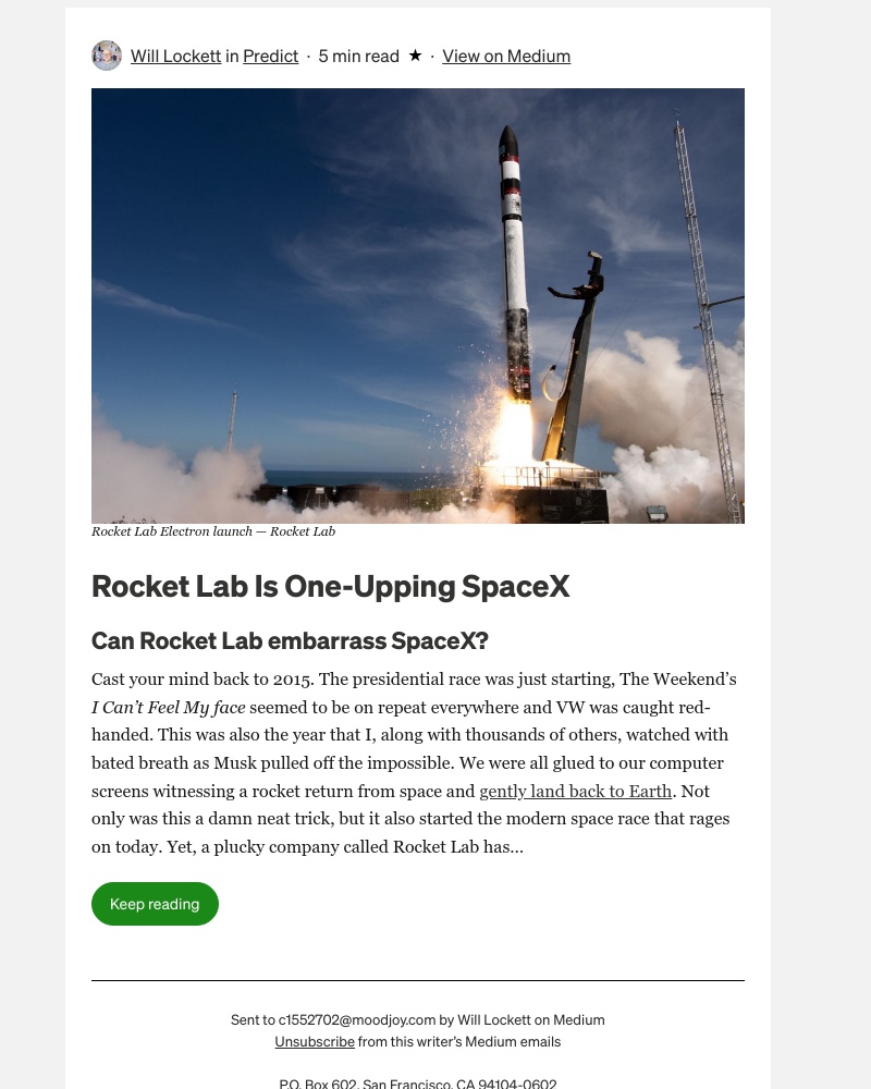Medium - Rocket Lab Is One-Upping SpaceX
