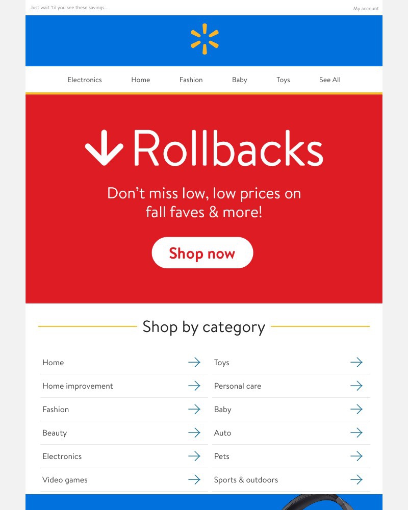 Walmart - ROLLBACKS ARE IN (!)