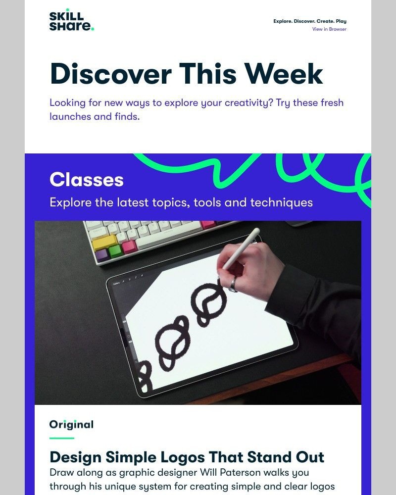 Skillshare - Sarah, Design Iconic Logos, 12 Easy Things to Draw, and More!