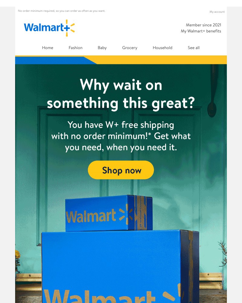 Walmart - Sarah, don’t forget to use your free shipping benefit!