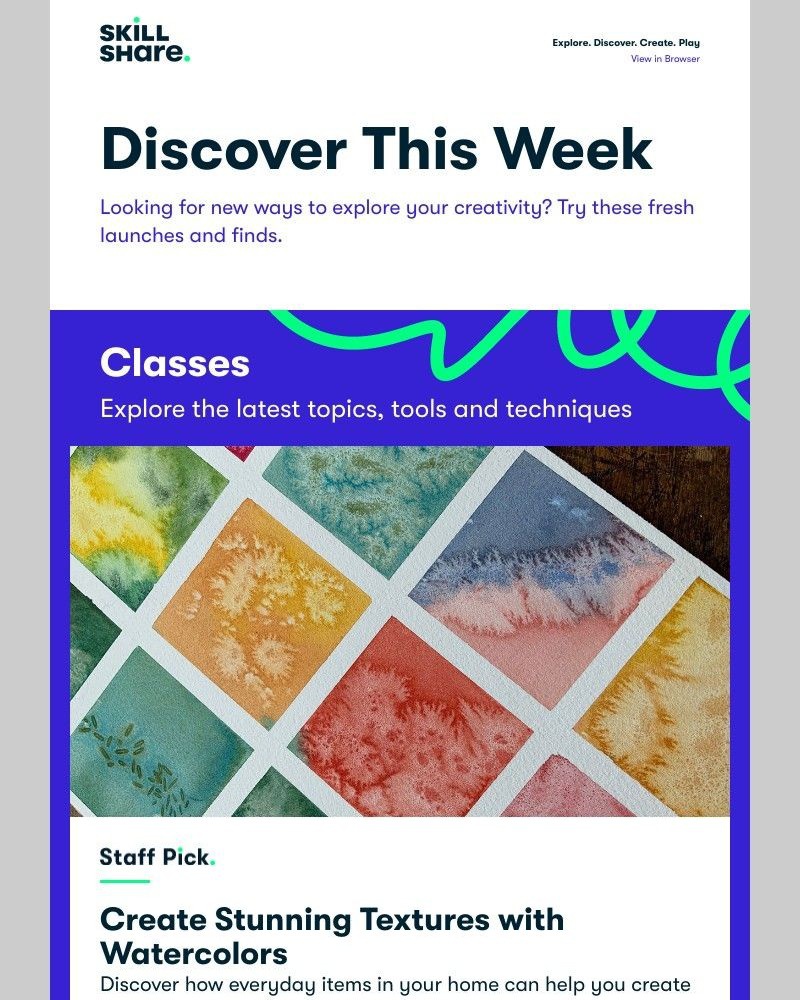 Skillshare - Sarah, Experiment with Watercolors, Illustrate Bold Characters, and More!