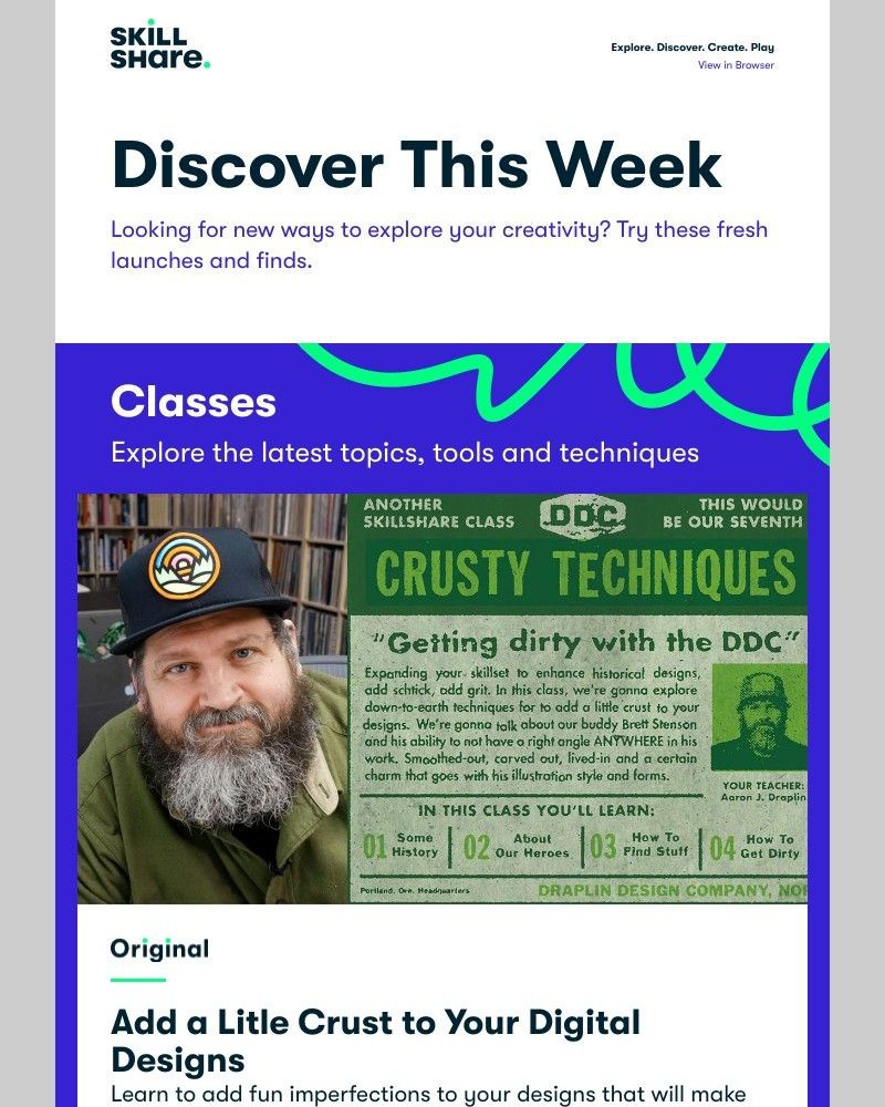 Skillshare - Sarah, Explore Gritty Designs with Draplin, Learn Pen Drawing Basics, and More!