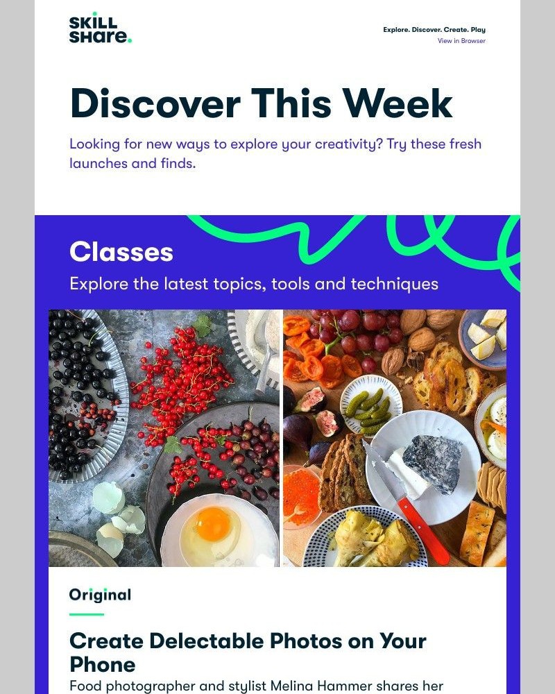 Skillshare - Sarah, Explore iPhone Food Photography, Level-Up Your Adobe Illustrator Skills, and More!