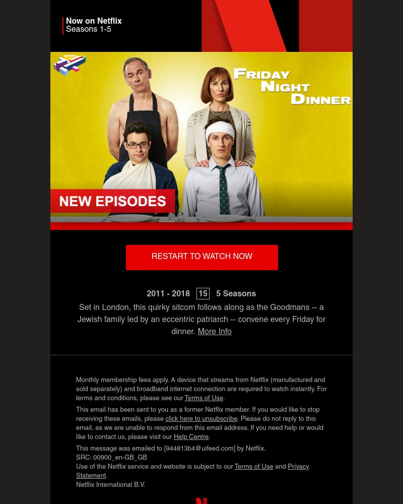 Netflix - Sarah, Friday Night Dinner Seasons 1-5 are now on Netflix
