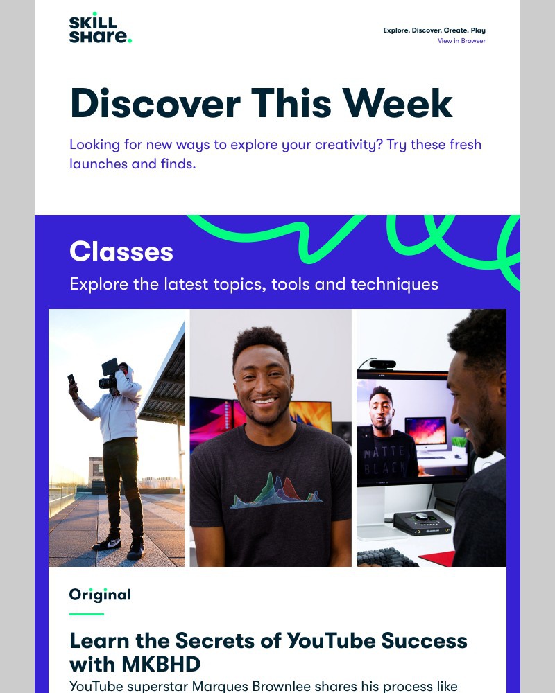 Onboarding on Skillshare video screenshot