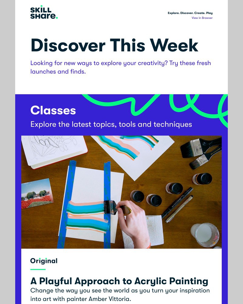 Skillshare - Sarah, Make Playful Abstract Paintings, Start a Successful Side Hustle, and More!