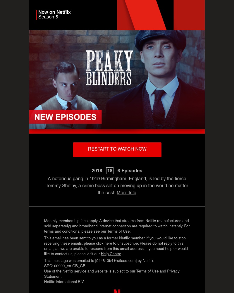 Netflix - Sarah, Peaky Blinders Season 5 is now on Netflix