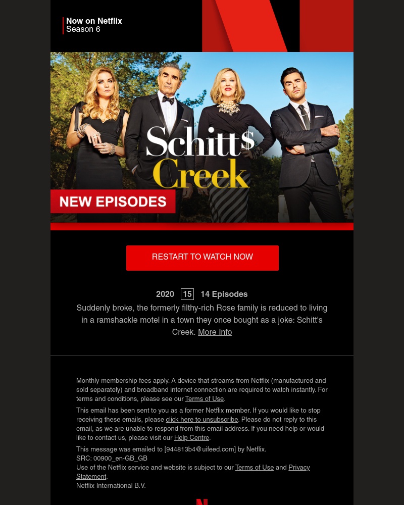 Netflix - Sarah, Schitt's Creek Season 6 is now on Netflix
