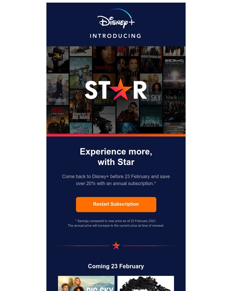 Disney+ - Save over 20% on Disney+