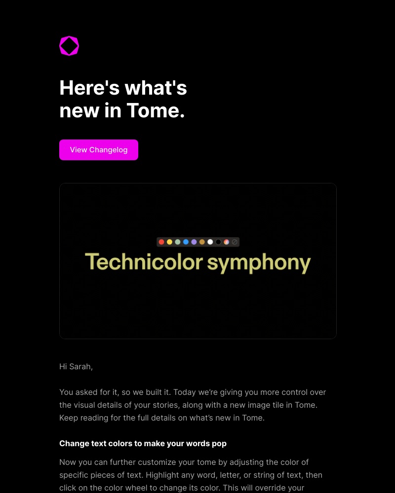 Onboarding on Tome video screenshot