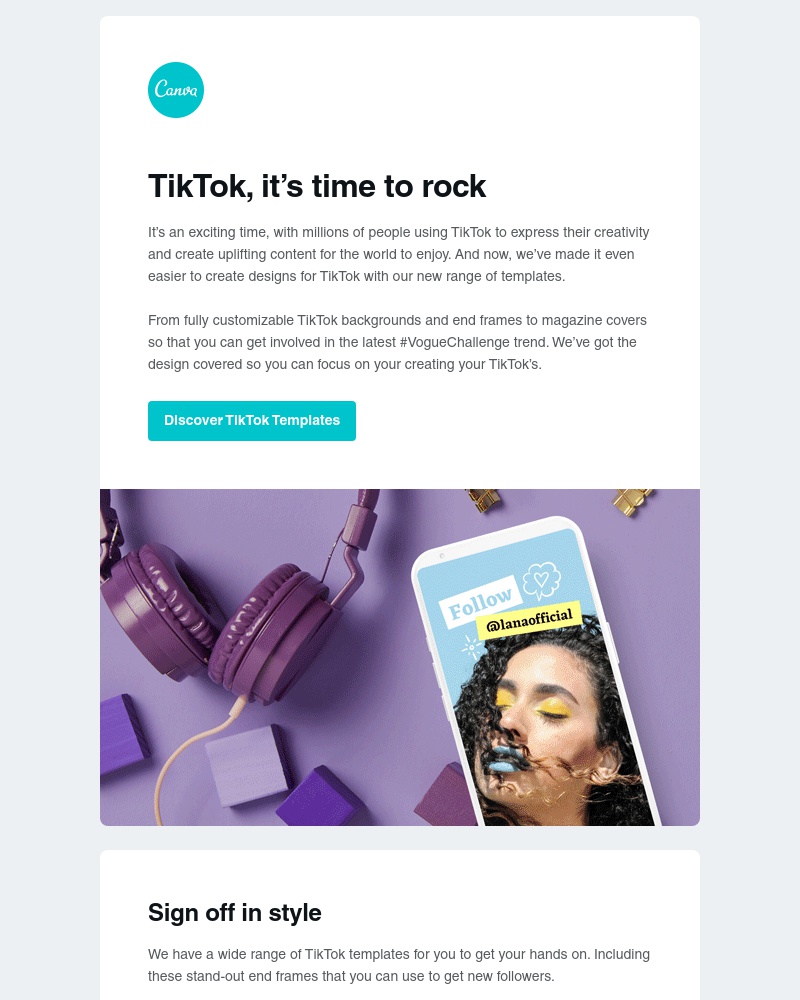 Canva - Say hello to our new TikTok templates