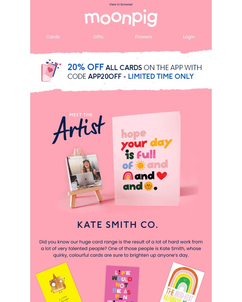 Moonpig - Say hello to our talented card artist 😍👏