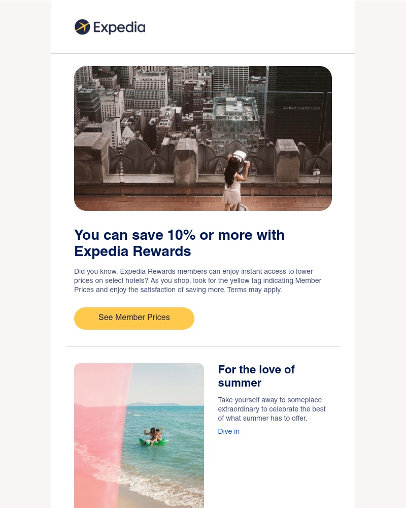 Expedia - Score instant savings as an Expedia Rewards member