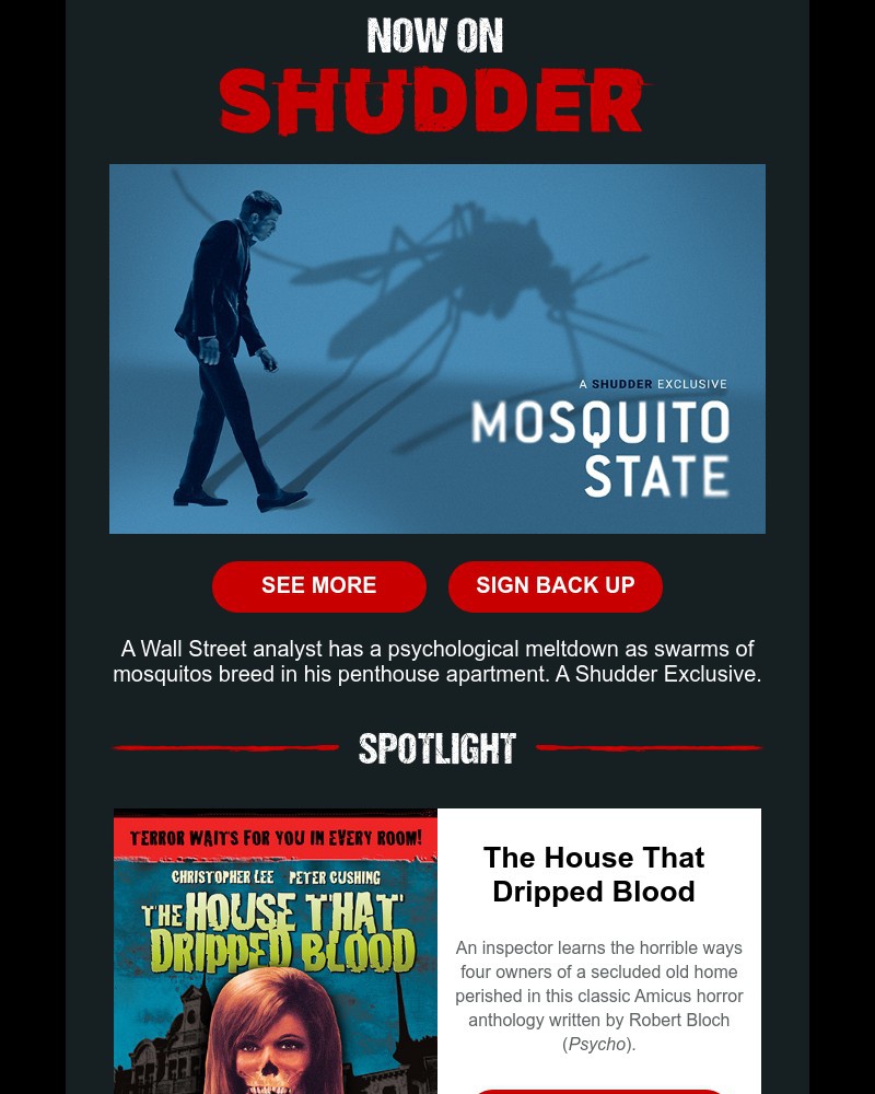 Shudder - Scratch Your Itch for Unsettling Body Horror.  Stream ‘Mosquito State’ Now.