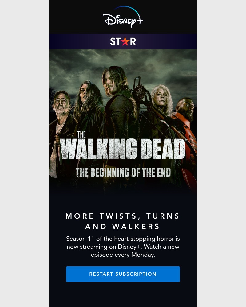 Disney+ - Season 11 of The Walking Dead is now streaming