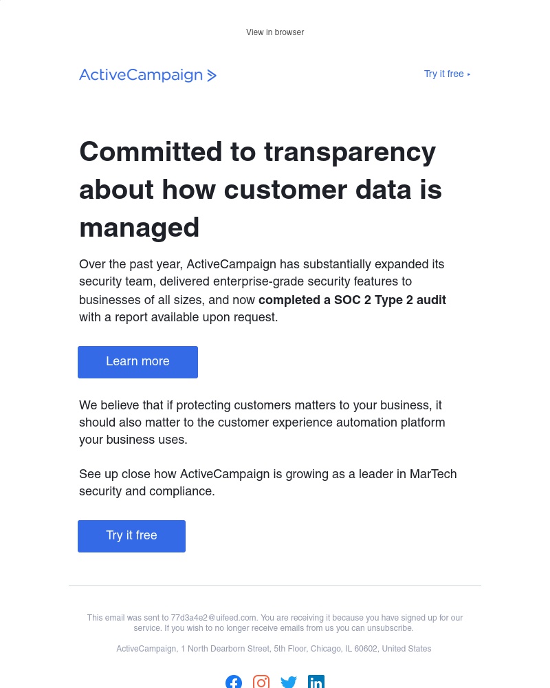  - [Security Update] We’ve completed our SOC 2 Type 2 audit