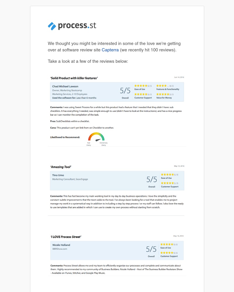 Process Street - See what others are saying about Process Street