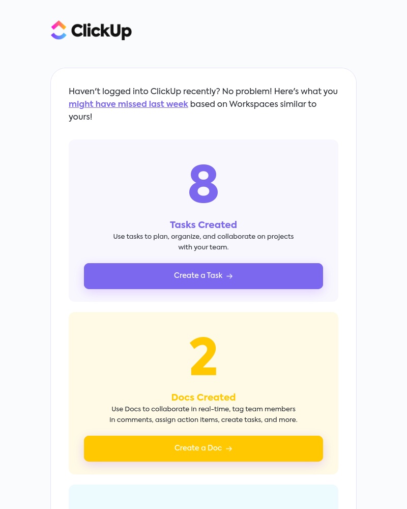 ClickUp - See what you've missed! 👀
