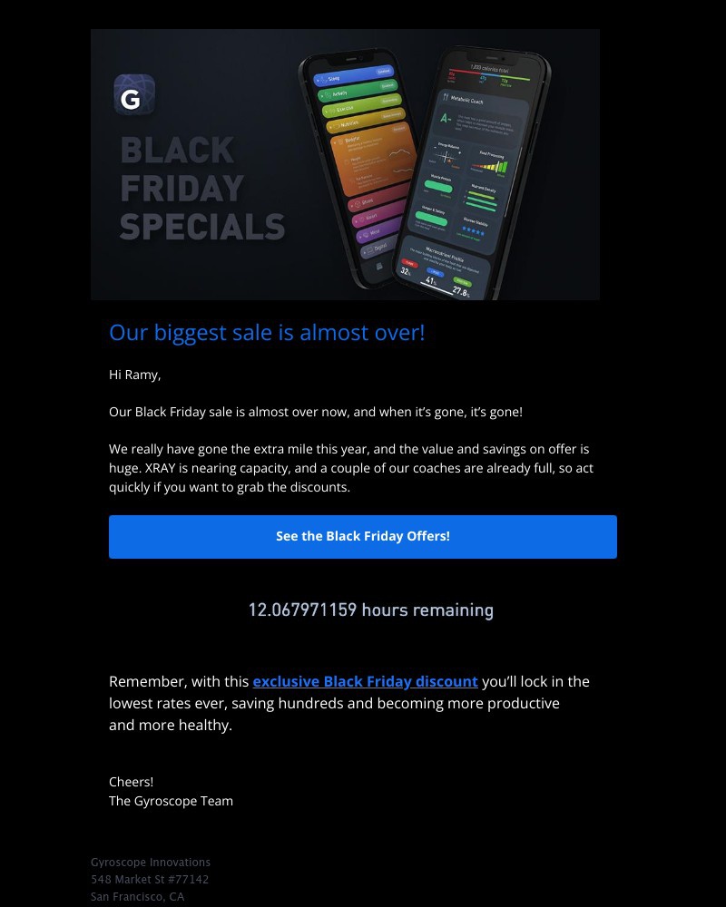 Gyroscope - See your Black Friday Offers! 👀✨ (Just a few hours left!!)
