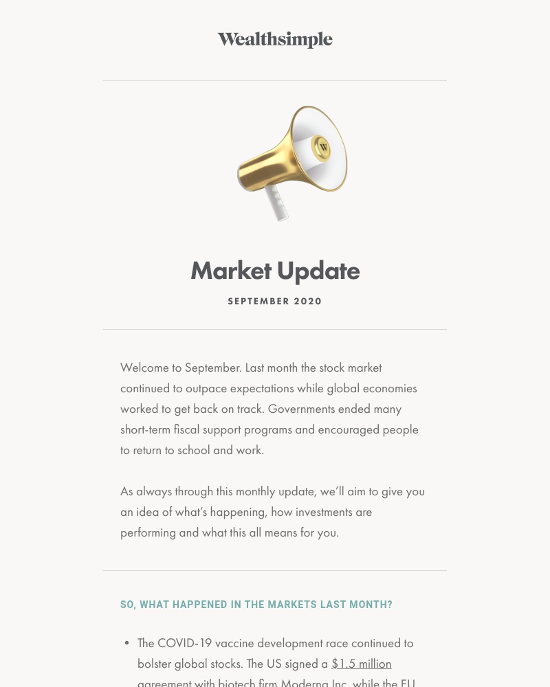 Wealthsimple - September Market Update