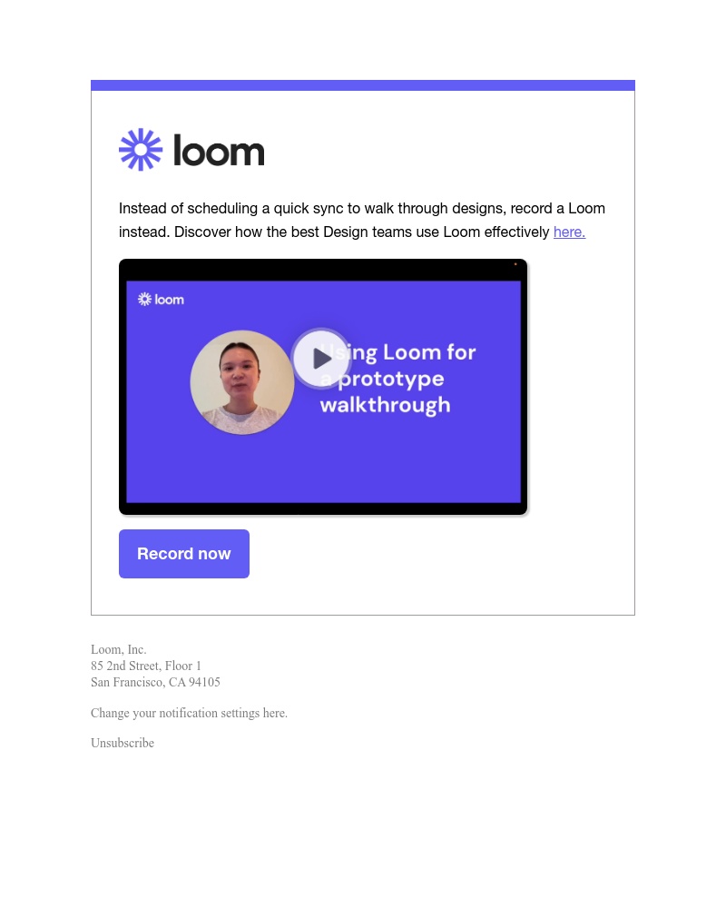  - Share your new designs with a Loom