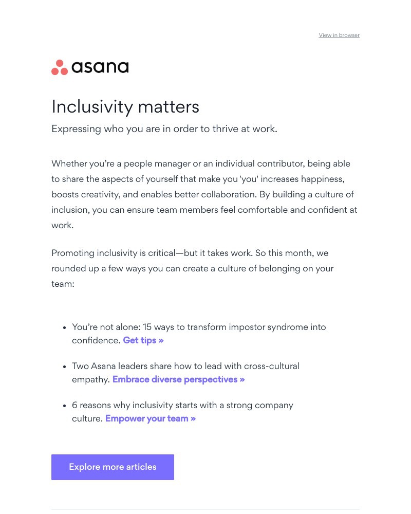 Asana - Sharing what makes you ‘you’.
