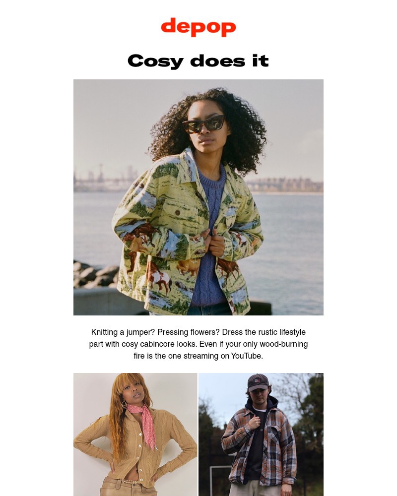Depop - Sherpa-lined lifestyle