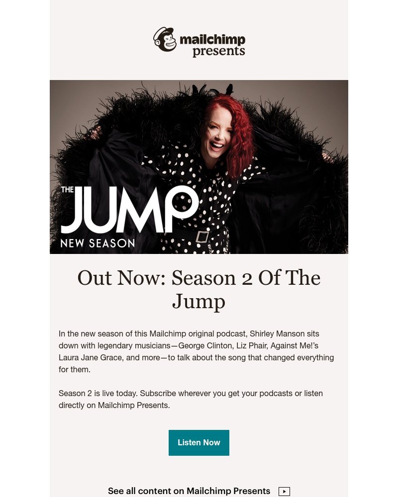 Mailchimp - Shirley Manson is back