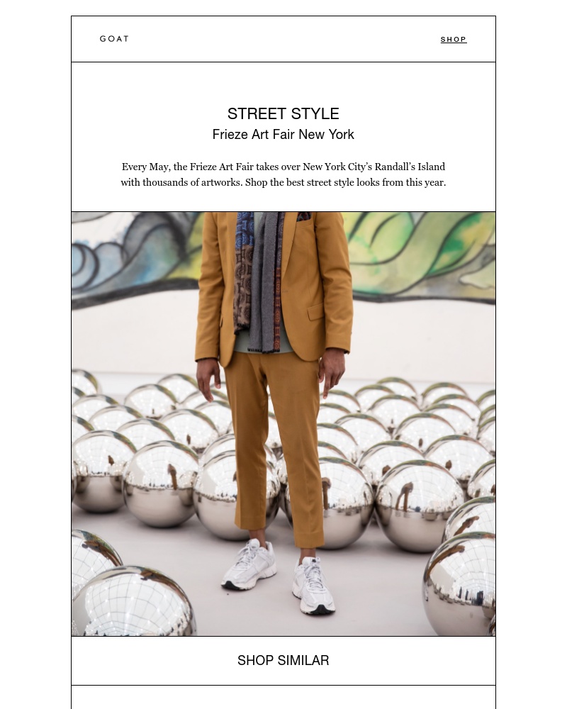 Goat - Shop street style from Frieze New York