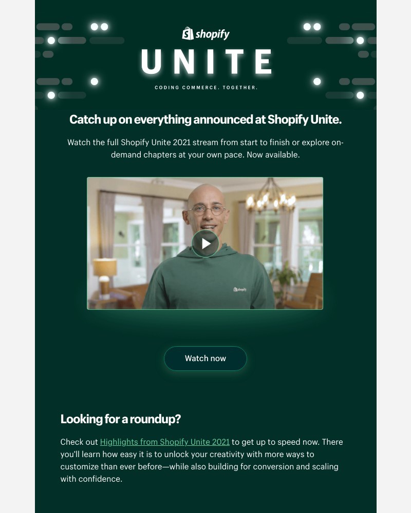 Shopify - Shopify Unite 2021 | That’s a wrap.