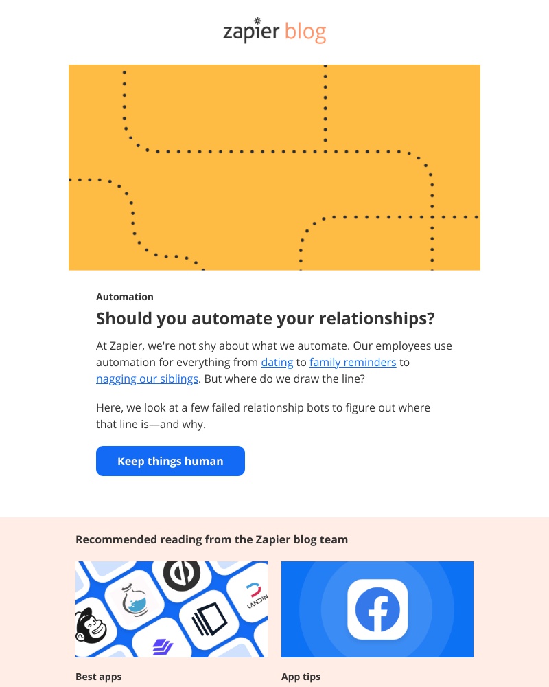 Zapier - Should you automate your relationships?