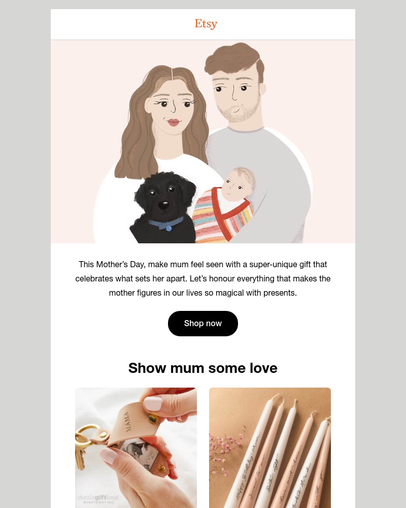 Etsy - Show mum some love